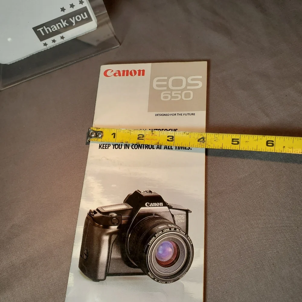 Original Canon EOS 650 Camera Brochure 1987 Edition